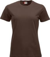 Actual product image Clique Ladies T-Shirt Classic-T 029361, cotton, dark mocha, size L (L)