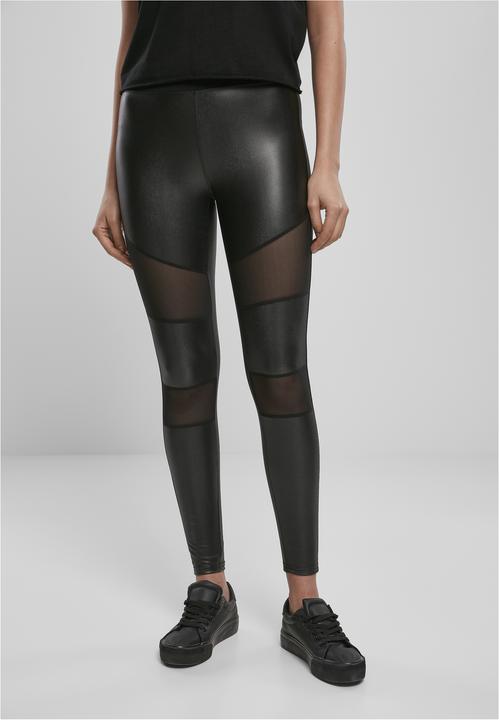 Image du produit Urban Classics Ladies Tech Mesh Faux Leather Leggings (4XL)