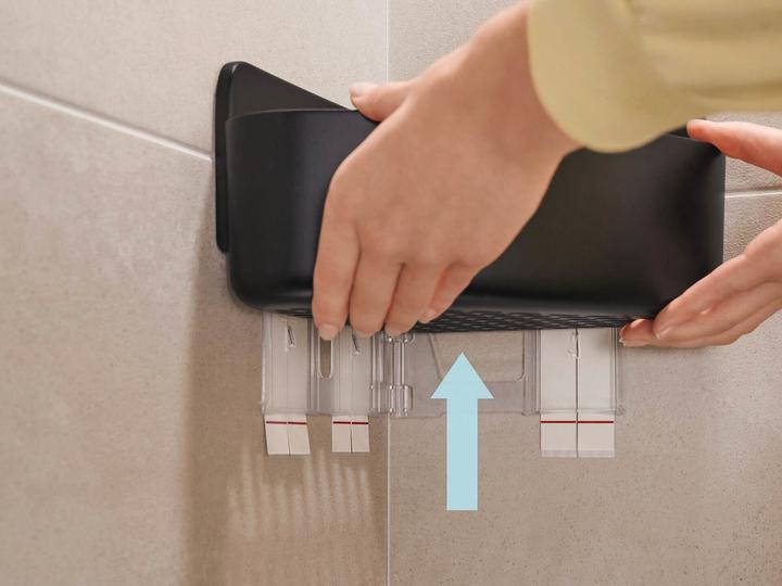 Produktbild tesa LAVAA Eck-Duschkorb, klein inkl. Klebelösung ohne Bohren