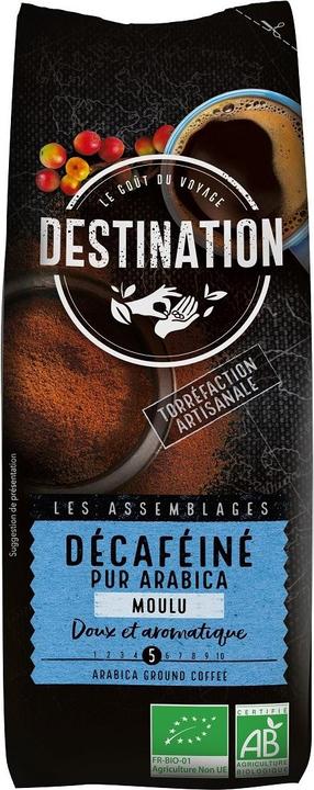 Produktbild Destination Grand Comptoir Entkoffeiniert mit Wasser Pur Arabica Südamerika Gemahlen Filter (250 g)