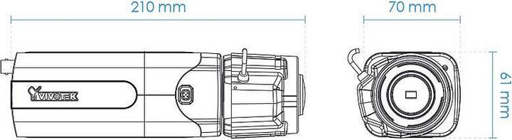 Actual product image Vivotek IP9165-HT-v2(NON-LENS) IP camera 1080p TN (1920 x 1080 Pixels)