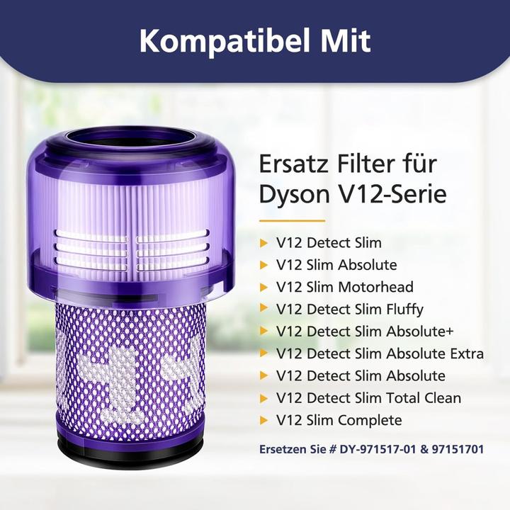 Produktbild Plutoos Ersatzfilter für Dyson V12 Detect Slim Absolute/Total Clean/Extra/Fluf