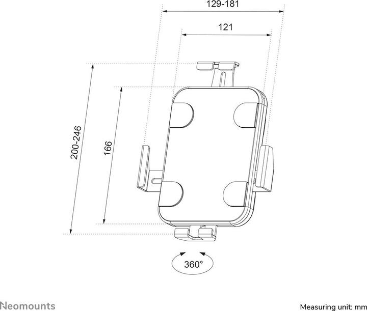 Produktbild Neomounts WAH Tablet 7,9"-11" 360° weiss