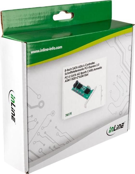 Immagine prodotto InLine Scheda di interfaccia, controller 8x SATA 6Gb/s, PCIe 2.0 (PCI Express)