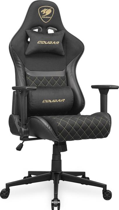 Immagine prodotto Cougar Sedia da gioco Armor One V2 Gold F, PVC/tessuto, nero