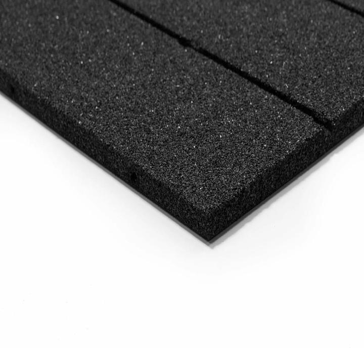 Image du produit Stockz Sol en caoutchouc "Outdoor Tiles Black" 100x100cm (3 cm)