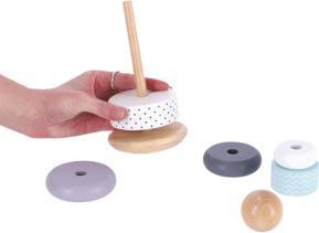 Actual product image Jipy Stacking Tower Ring Wood Uni Colour