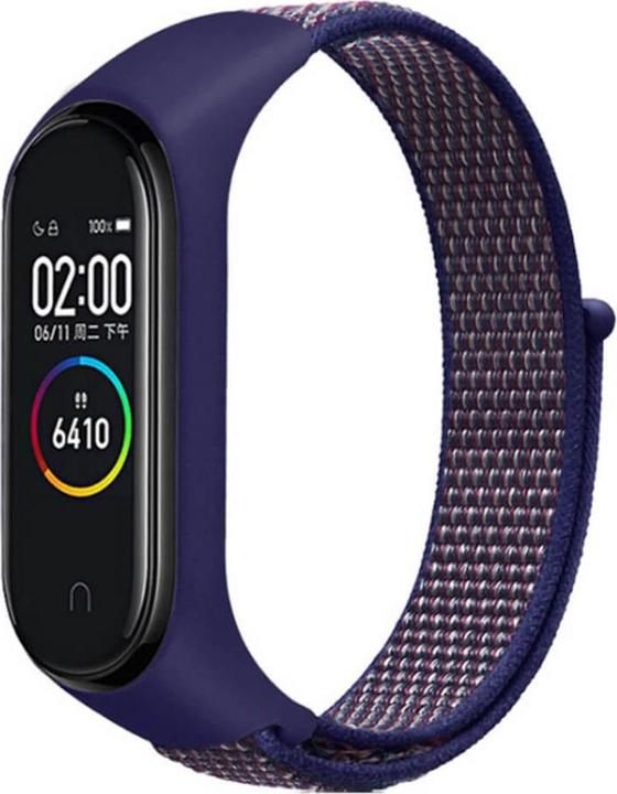 Produktbild Cover-Discount Xiaomi Mi Band - Nylon Armband Klettverschluss blau (Nylon, Mi Band 4, Mi Band 3, Mi Band 6, Mi Band 5)