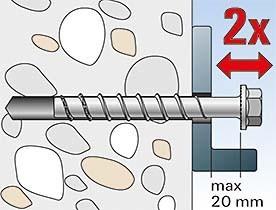 Actual product image Fischer Concrete screw (50 pcs.)