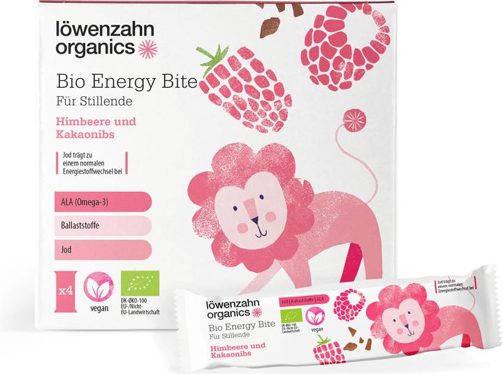 Produktbild Löwenzahn Organics Bio Energy Bite für Stillende Himbeere und Kakaonibs (50 g)