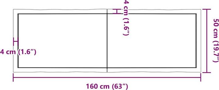 Image du produit VidaXL Aneta (160 x 4 x 50 cm)