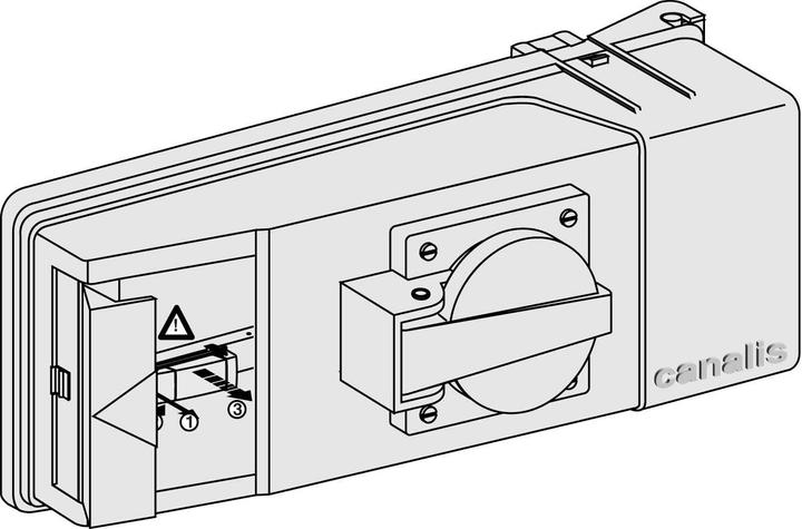Immagine prodotto Schneider Electric SE KBC16DCP2 Adattatore di presa, 16A, presa Schuko L+N+PE