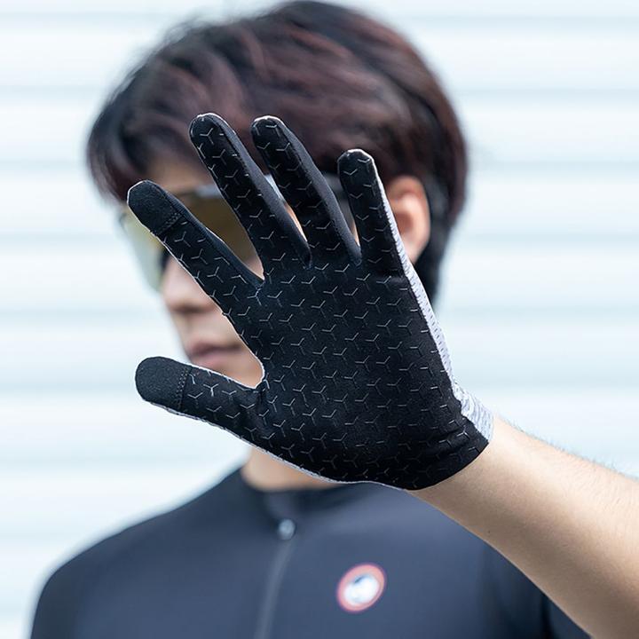 Immagine prodotto Rockbros Breathable Full Finger Cycling Gloves, Size: S - Gray (S)