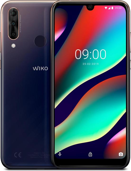 Immagine prodotto Wiko Visualizza 3 Pro (128 GB, Imbrunire, 6.30", Doppia SIM Ibrida, 13 Mpx, 4G)