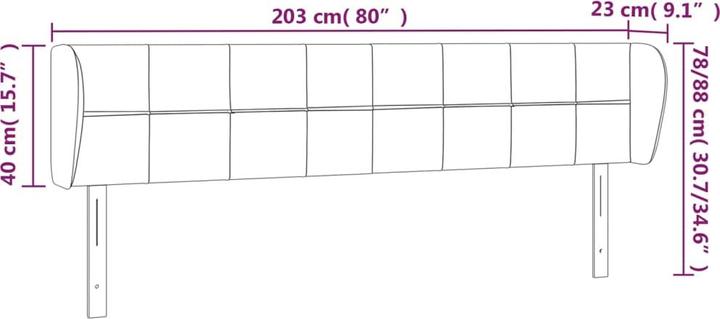 Produktbild VidaXL Sherwynd (203 x 23 x 88 cm)