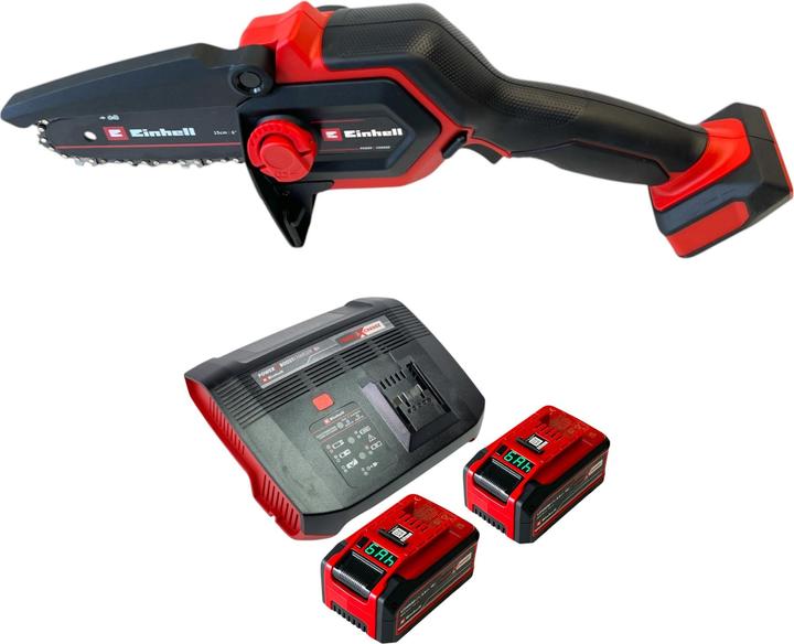 Produktbild Einhell GE-PS 18/15 Li BL Akku Astkettensäge 18 V 15 cm Brushless + 2x Akku 6,0 Ah + Ladegerät (Akku Kettensäge)
