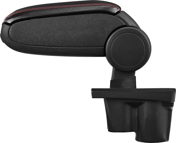 Immagine prodotto Pro-Tec Bracciolo centrale Opel Adam con vano portaoggetti, finta pelle nera con cuciture rosse