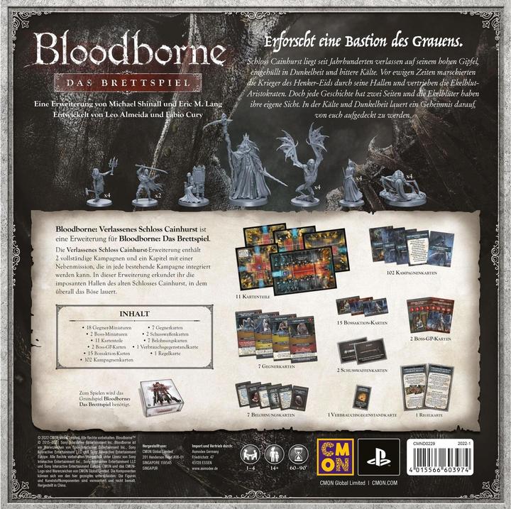 Image du produit Cmon CMND0229 - Bloodborne : Le Jeu de plateau - Château abandonné de Cainhurst (extension FR) (Allemand)