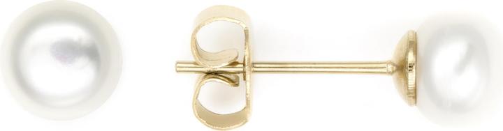 Actual product image Heideman Pearl stud earrings 10mm gold colored (100% stainless steel)