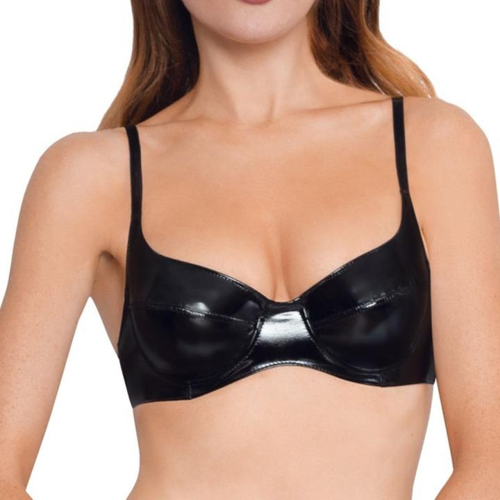 Actual product image Black Level Vinyl Bra black 80D (80 D)