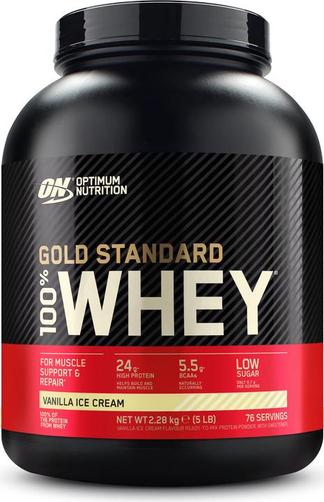 Produktbild Optimum Nutrition 100% Whey Gold Standard (Vanille, 1 Stk., 2273 g)