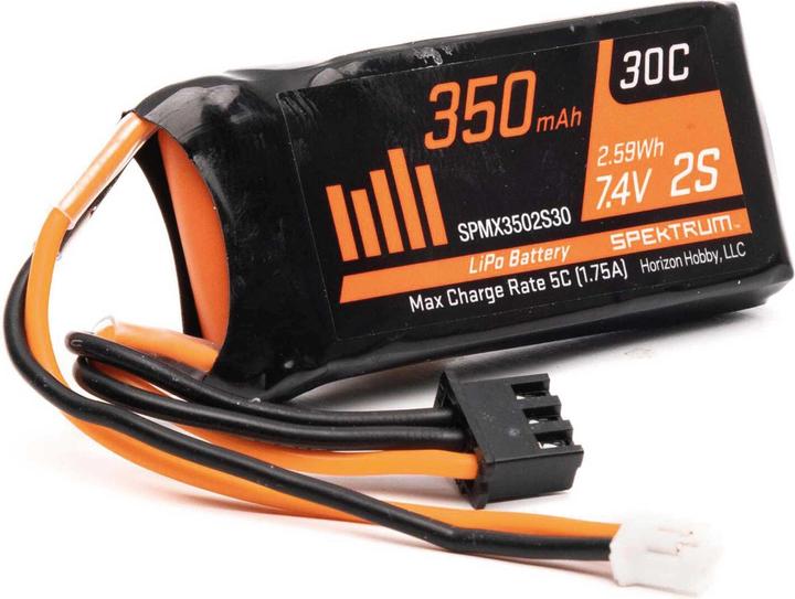 Produktbild SPMX3502S30 350mAh 2S 7.4V w/ PH2.0 2pin Power Connector (7.40 V, 350 mAh)