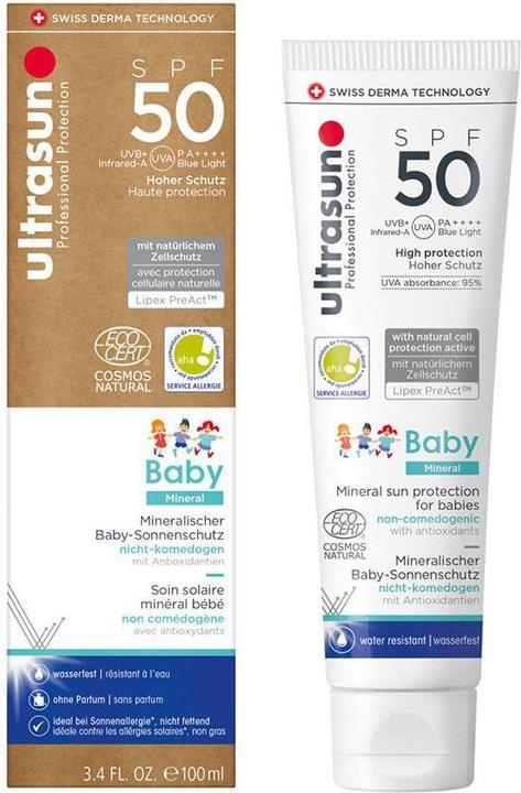 Immagine prodotto Ultrasun Baby Mineral (Crema solare, SPF 50, 100 ml, 154 g)