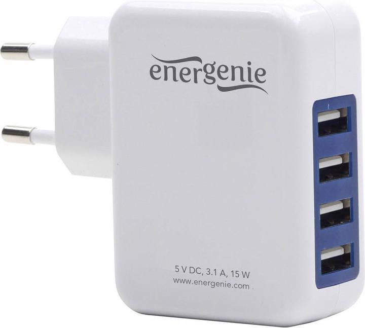 Energenie USB-lader Uni4fach (15 W)