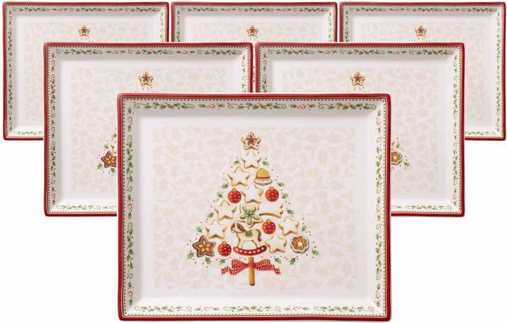 Actual product image Villeroy & Boch Multipack Winter Bakery Delight rectangular pastry platter, small - 6 pieces