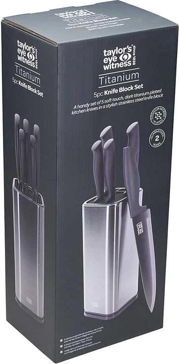 Image du produit Taylor's Eye Witness Set de couteaux de cuisine TITANIUM