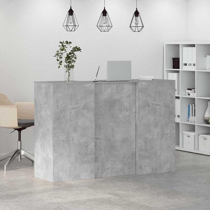 Produktbild VidaXL Empfangstheke Betongrau 155x50x103,5 cm Holzwerkstoff Empfangstresen