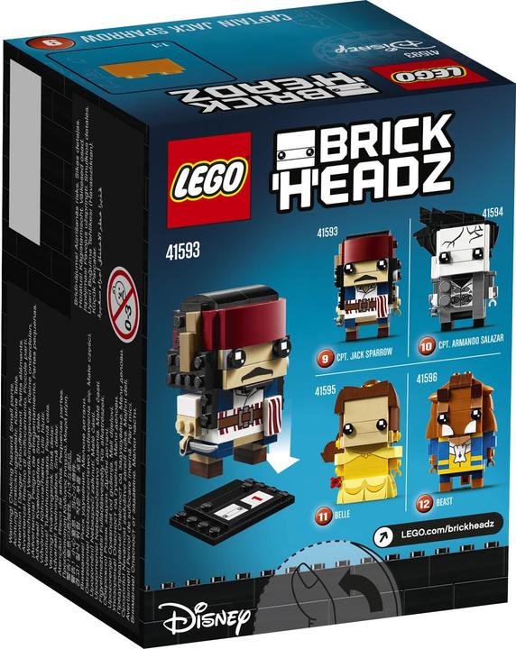 Produktbild LEGO BrickHeadz Captain Jack Sparrow (41593, LEGO Brickheadz)