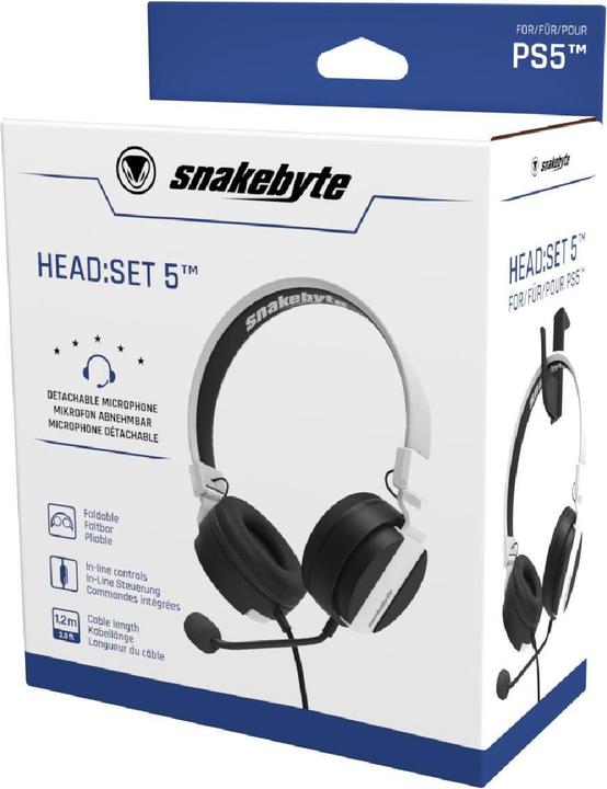Produktbild EPE Snakebyte HEAD:SET 5 (PS5) Kopfhörer Kopfband Schwarz (Kabelgebunden)