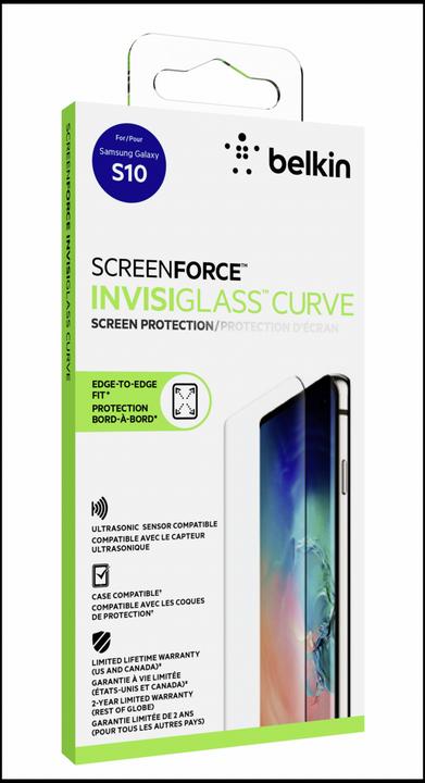 Actual product image Belkin Screen Force Displaysch. Samsung Galaxy S10 (1 Piece, Samsung Galaxy S10)
