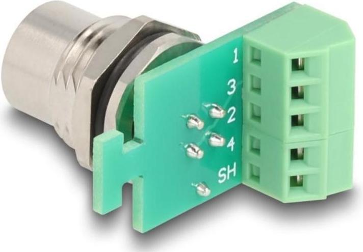 Immagine prodotto Delock Adattatore modulo di trasferimento M12 da 8 pin codificato A a 9