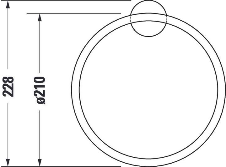 Actual product image Duravit Towel ring STARCK T chrome