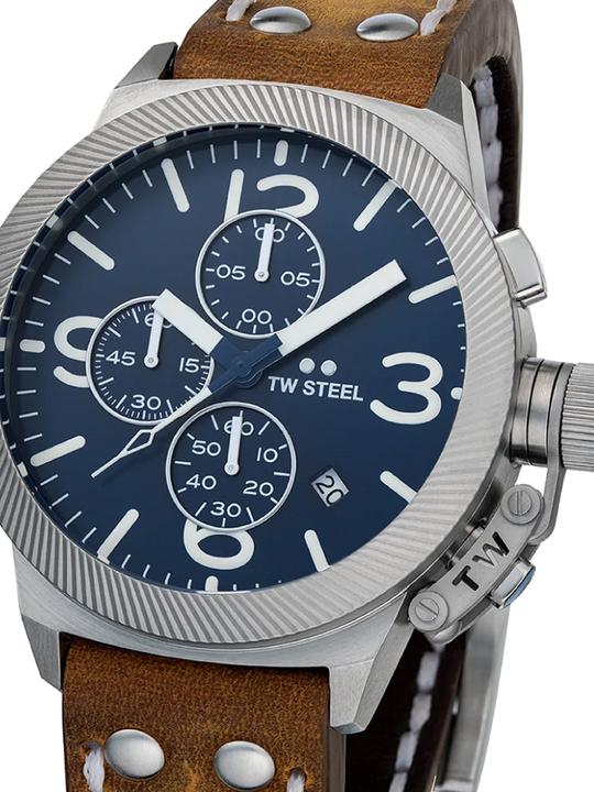 Produktbild TW-Steel CS106 Canteen Chronograph Herrenuhr 45mm 10ATM (Chronograph, 45 mm)