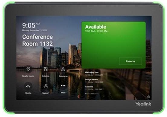 Image du produit Yealink RoomPanel E2, Black 8" room (1280 x 800 pixels, 8")