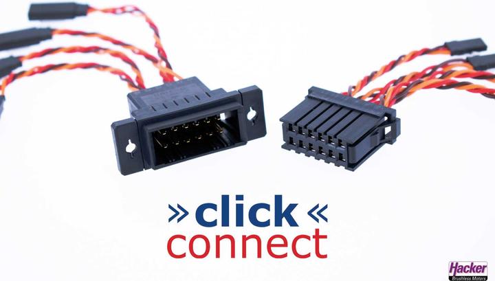 Image du produit Hacker Connecteur multibroche click connect 20 broches 0,2 - 0,5 mm².