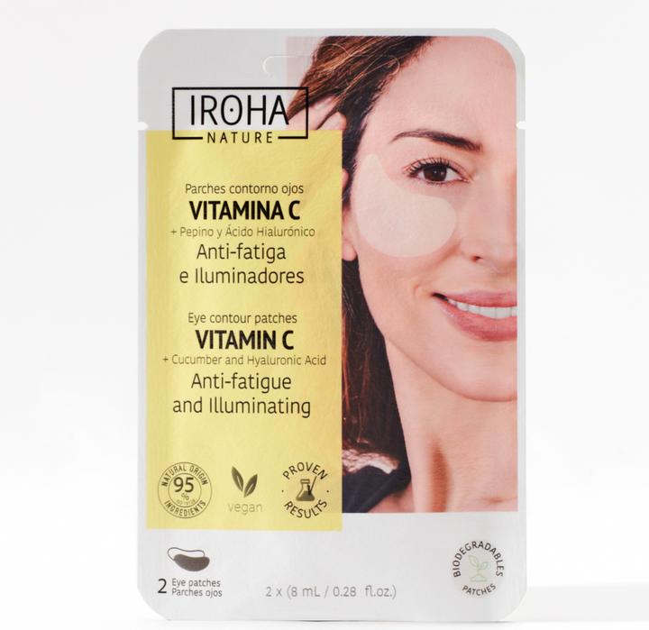 Produktbild Iroha Nature Eye Contour Patches Vitamin C + Cucumber and Hyaluronic Acid (Patches, 16 ml)