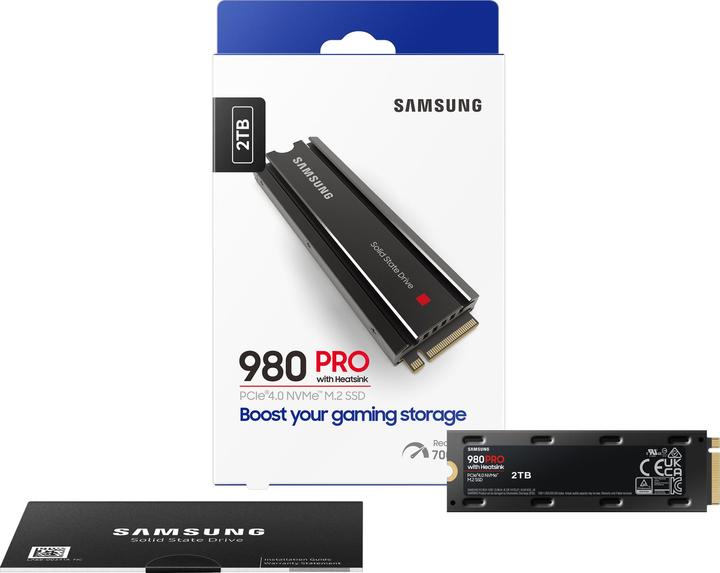 Produktbild Samsung 980 Pro mit Heatsink (2000 GB, M.2 2280)