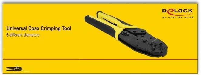 Productafbeelding Delock Universele coax krimptang voor 6 verschillende diameters (225 mm)