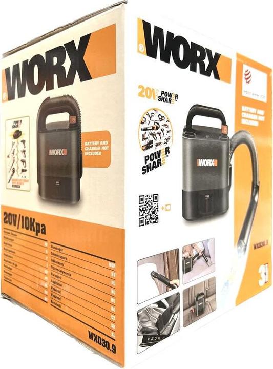 Actual product image Worx Cube Vac 20V WX030.9