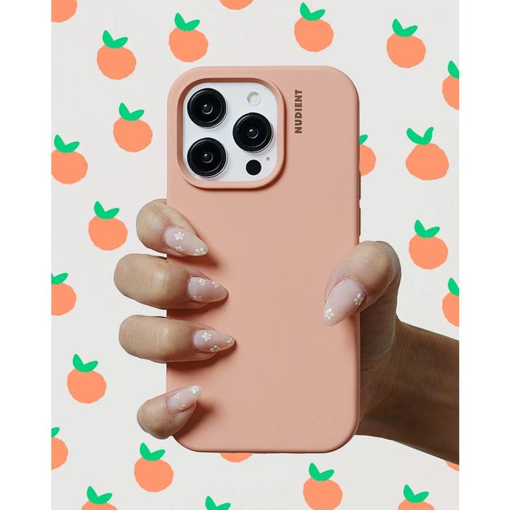 Actual product image Nudient Base Case iPhone 14 Pro Peach Orange (Apple iPhone 14 Pro)