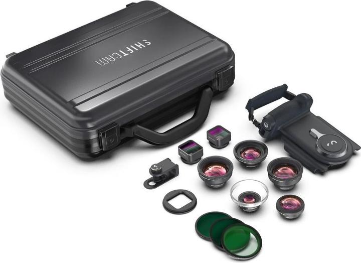 Image du produit ShiftCam LensUltra - Kit Deluxe - Kit de démarrage ProGrip + 7 objectifs + 3 filtres