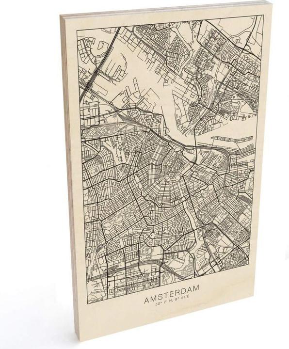 Produktbild Trenddeko Stadtplan Amsterdam (30 x 45 cm)