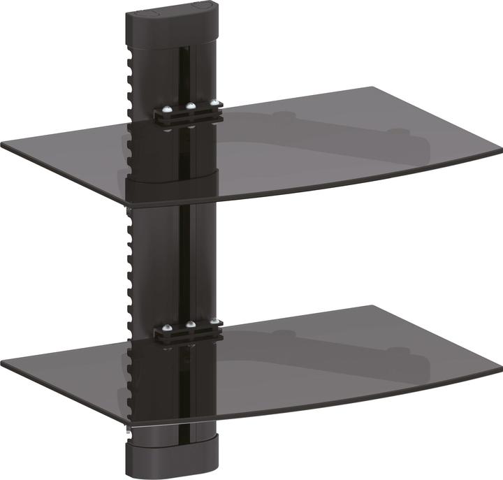 Produktbild InLine Befestigungskit (Wandmontage, 2 Glas-Einlegeböden/Halter) für Blu-ray / DVD / Sa (Wandhalterung)