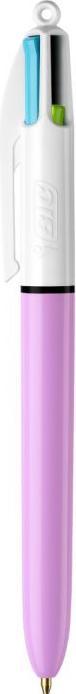 Image du produit Bic Stylo bille quatre couleurs 4 Colours Fun Purple (Blanc, Violet, 1 x)