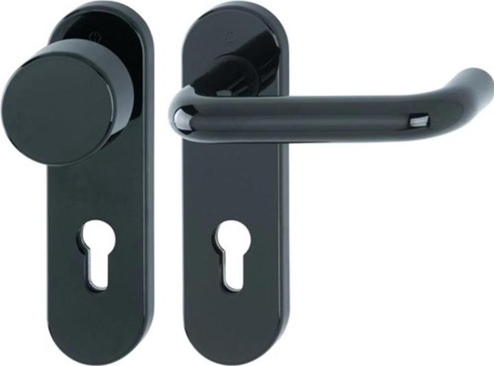 Hoppe Brandbeveiligingsset Paris FS-K58/353K/138 kunststof F9005 D/K voor deurdikte 40-66 mm PZ (Deurgreep)