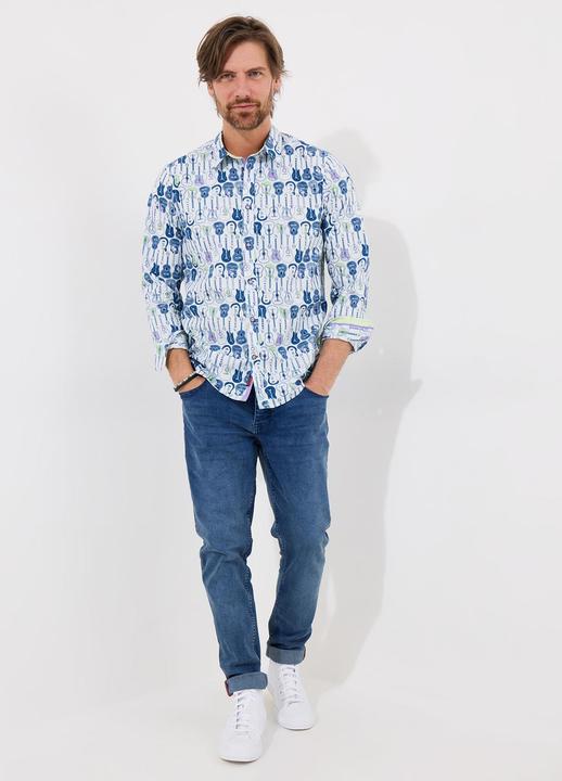 Actual product image Joe Browns Sketchy Guitar Print Long Sleeve Shirt (XXL)